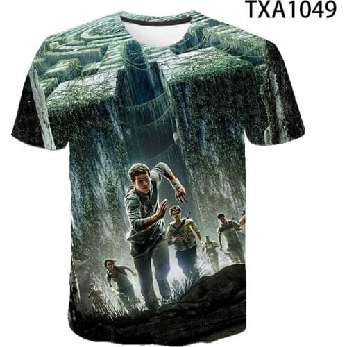 2020 New 3D T Shirt The Maze Runner Men Women Children Casual Streetwear Boy Girl Kids Printed T-Shirt Fashion Summer Tops Tee