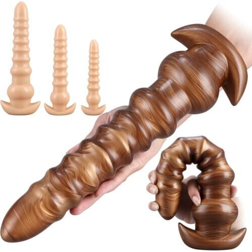 Super Long Anal Beads Butt Plug Huge Animal Penis Masturbator Prostate Massage SM Anus Vaginal Dilator Couple Erotic Sex Product