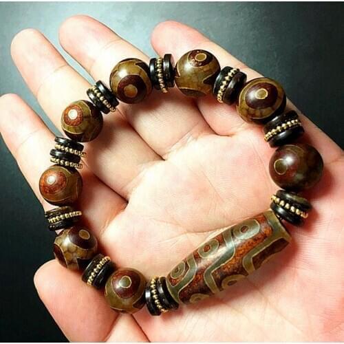 The popular Chalcedony Tibet bead bracelet fashion accessories all-match male send friends and family