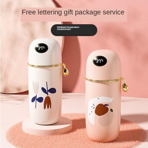 Stainless Steel Vacuum Flask Portable Mini Smart Display Temperature Water Bottle Fashion Travel Sports High-end Vacuum Flask