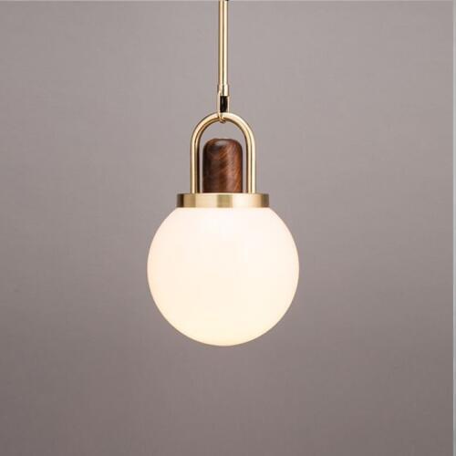 Modern Pendant Lamp Luxurious Gold Glass Ball Lampshade Hanging Lights Fixtures For Dining Room Bedroom Decoration Lighting
