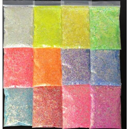 50g/Bag Luminous Nail Art Illusory Dazzling Glitter Sequins Nail Powder DIY Design Polishing Manicure Paillette Nail Spangle