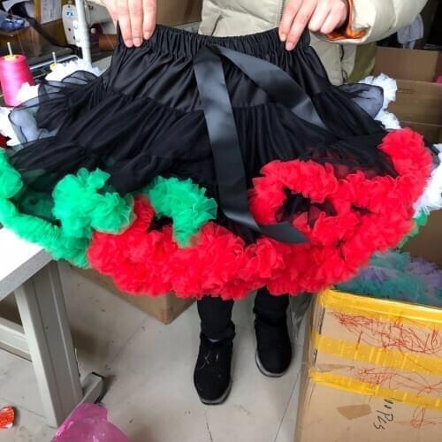 Womens Skirt supper fluffy Chiffon Pettiskirts Tulle Skirt Party Dance Tutu Skirt WomenLolita Petticoat Girls extra fluffy skirt