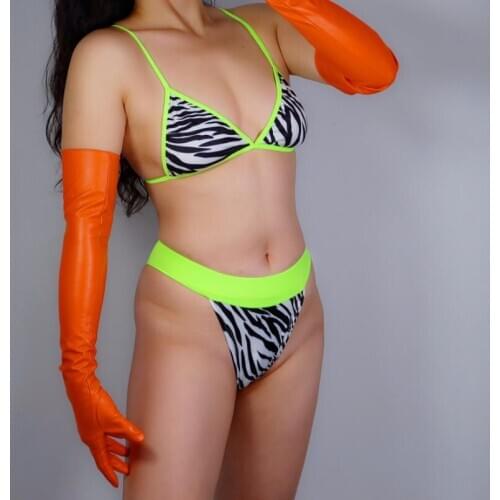 Womens fashion sexy slim faux pu leather glove ladys club performance formal party leather long orange color glove 60cm R2567