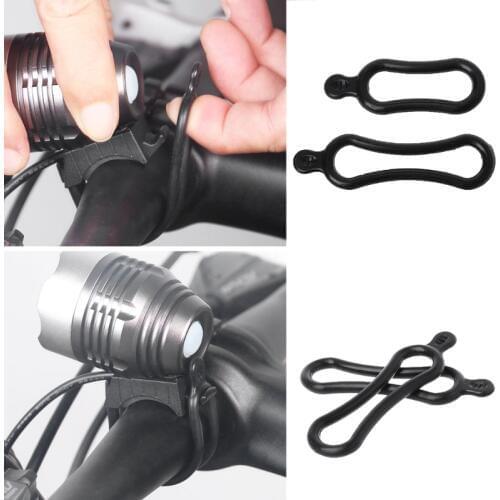 1 Pc Cycling light lamp Mount Holder Frame Elastic Strap LED Head Light Rubber Rings