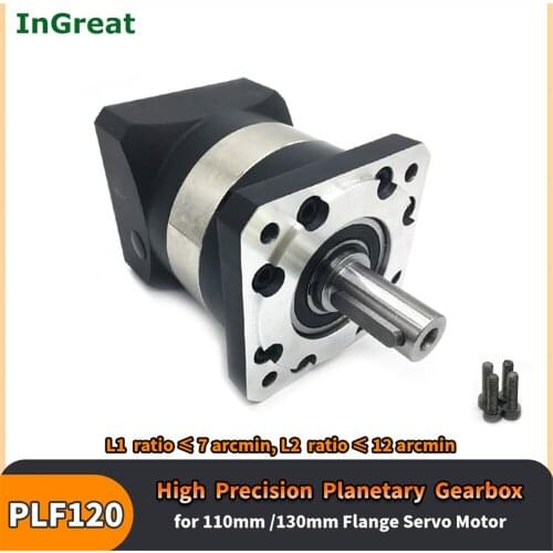 19,22,24mm Input Reducer High precision Ratio 3-100:1 Planetary Gearbox 210Nm 7Arcmin for 110 130mm flange 1kw-3kw Servo Motor
