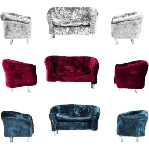 3pcs 1/20 Dolls House Miniature Furniture Double Single Sofa Chair Armchair