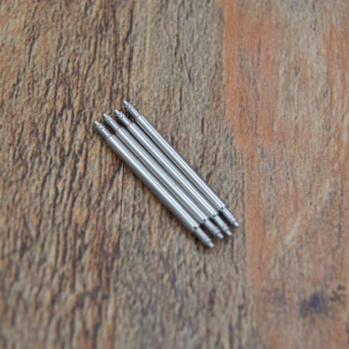 4pcs Stainless Steel Double Shoulder Thick Heavy Duty 16 18 19 20 21 22 23 24 26mm Wide Pins for Watch Band or Strap