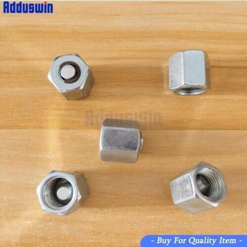 5pcs M16 high pressure common rail injector Injector tubing plug injector pipe nut M16 injector nut m16X5