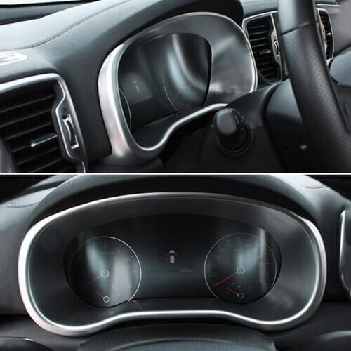 For KIA Sportage 4 QL KX5 2016/17/18 Car Styling Accessories Console Vehicle Navigation Frame Cover Decorative Interior Sequins