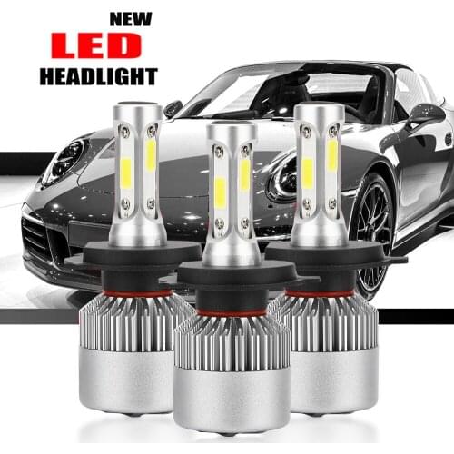 40W Auto Light S2 New LED Car Headlight with 3 Sides Light 10000LM Cree Lamp H1 H3 H4 H7 H11 H13 H27 9004 9005 9006 HB4 9007 HB5