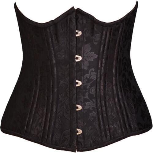 Women Sexy Underbust Corset Tops Tummy Control Waist Trainer Gothic Bustier Shaper Wear Out Steampunk Floral Corselet Bodice