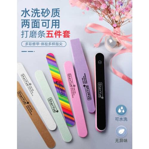 Nail File Buffer Double Side Of The Nail File Buffer 100/180 Trimmer Lime Buffer In The Nail Art Ongle Nail Art Tool Care Tools