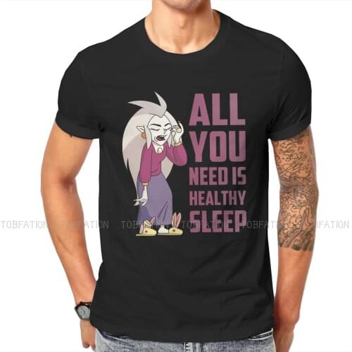 The Owl House Eda Clawthorne Tshirt Harajuku Gothic Mens Clothes Tops Loose Cotton Crewneck T Shirt