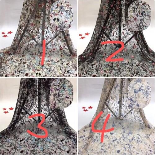 Graceful JRB-7.2812 African French Lace Fabric Pretty sequins Lace Fabric
