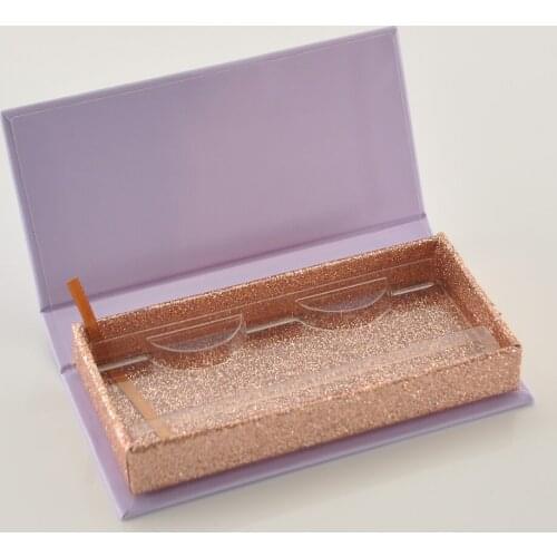 20/pack wholesale custom eyelash packaging box with logo name label lash boxes packaging faux mink lashes strips empty case bulk
