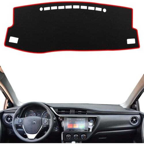 Car Dashmat Dashboard Cover Mat Pad Dash Sun Shade Carpet Rug For Toyota Auris Scion iM E180 Corolla 2012-2017 2018 Accessories