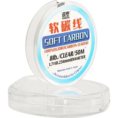 15m 50m Carbon Wire Original Wire Sea Fishing Fishing Wire Flying Tilapia Carbon Fiber Leader Line Fly Fishing Line Pesca 2pcs