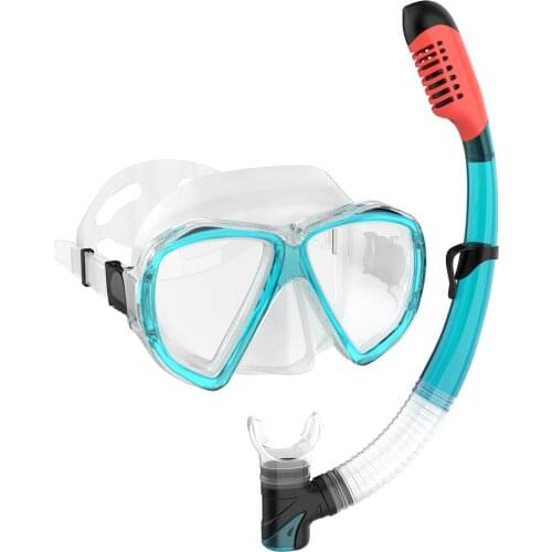 Adult Male And Female Snorkeling Mask Anti-fogging Tempered Glass Silicone Breathing Diving Masks