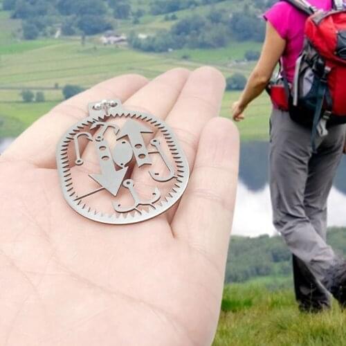 Multifunctional outdoor camping equipment survival tool fishing tool credit card hunting outdoor survival kit