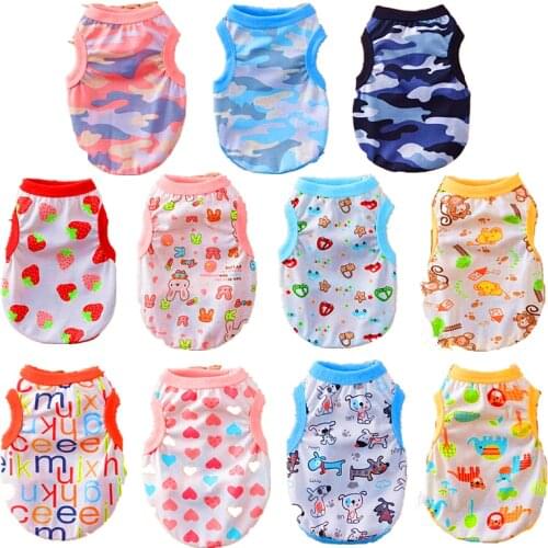 Pet Dog Clothes for Small Dogs Clothing Summer Vest for Dogs Cats Coat Puppy Outfit Pet Clothes for Dog Hoodie Chihuahua Teddy