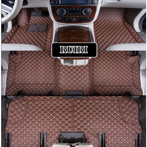Custom full set car floor mats for Mercedes Benz R 280 300 320 350 400 500 550 W251 6 7 seats 2018-2006 waterproof rugs carpets