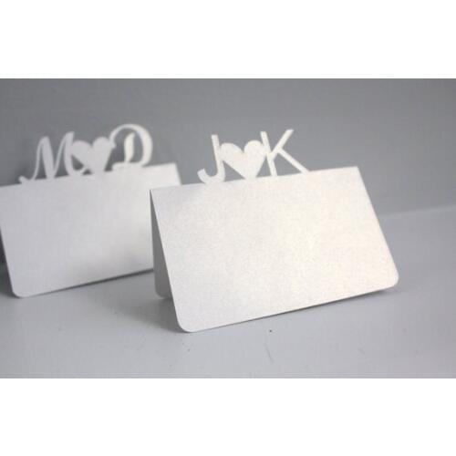 Custom Initial tented place cards wedding place card number Seating Reception, Escort markers