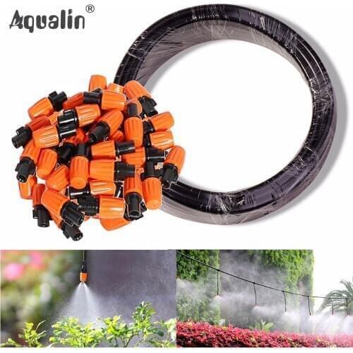 10m Hose 4/7 mm Pipe Tube + 30PCS Adjustable Irrigation Sprinklers Drippers Watering kits Drip Irrigation #26301-5