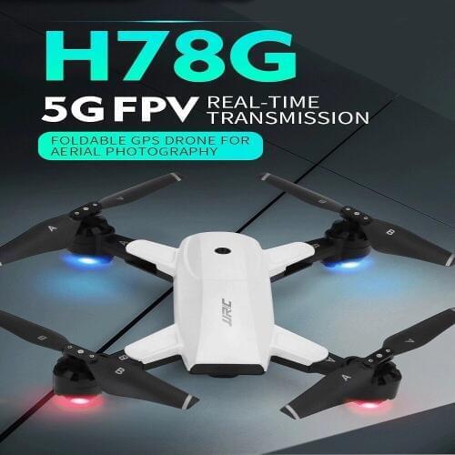 Drone JJRC H78G 5G WiFi FPV 1080P Wide Angle HD Camera GPS Dual Mode Positioning Foldable RC Drone Quadcopter RTF Professional