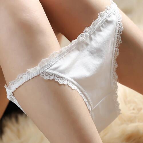 LANGSHA Sexy Bikini G-String Thong Underwear Women Panties Seamless Lace Girls Cotton Breathable Panty Lingerie Briefs Ladies XL