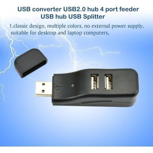 USB converter USB2.0 hub 4-port feeder USB hub up to 480Mbps transfer rate controller