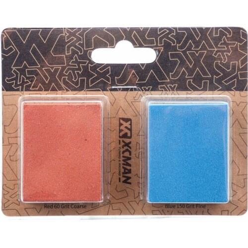 XCMAN Grinding Rubber Gummy Abrasive Block Stone Removes Rust and Burrs - 60 and 150 Grit Fine-2Piece
