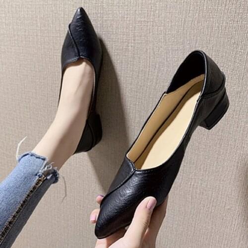 ZZPOHE Women's Ballet Flats With Heels