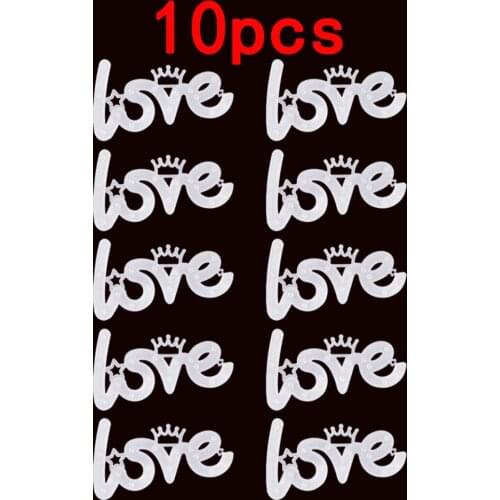 10pcs LED Lights Love Shape Night Light Sign Lamp Battery Holiday Lights For Indoor Christmas Wedding Birthday Cake Decoration