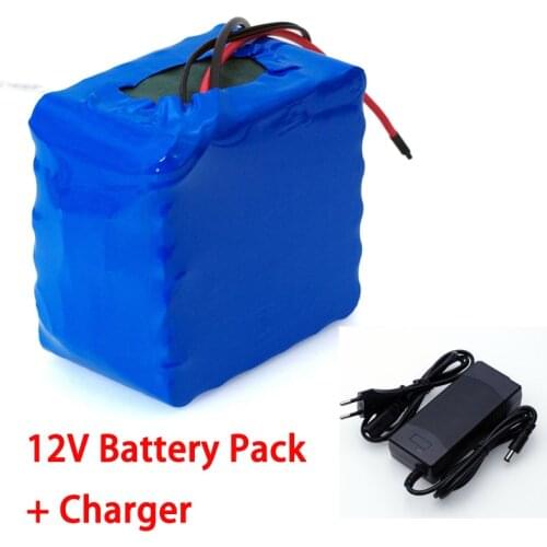 LiitoKala 12V 30Ah 3S12P 11.1V 12.6V High-power Lithium Battery Pack for Inverter Xenon Lamp Solar Street +12.6V 3A Charger