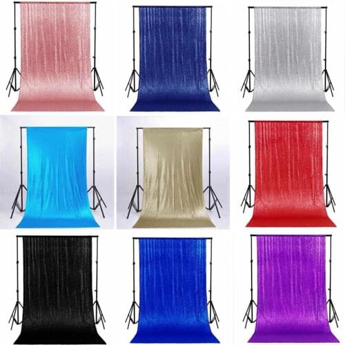 Shiny Gold Sequin Wedding Backdrop Curtain Birthday Party Baby Shower Event Decor Photography Fabric Curtain Panel Photo Props