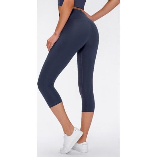 Womens Pants Sport Leggings Breathable Seamless Buckle Gym Clothing Trainning Yoga Tights Quick Dry Anti-sweat Suit for Fitness
