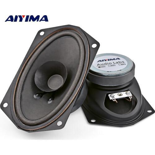 AIYIMA 2Pcs Full Range Speakers Column Portable Audio Sound Speaker 4 Ohm 5 W Loudspeaker DIY Home Theater Musical Instrument