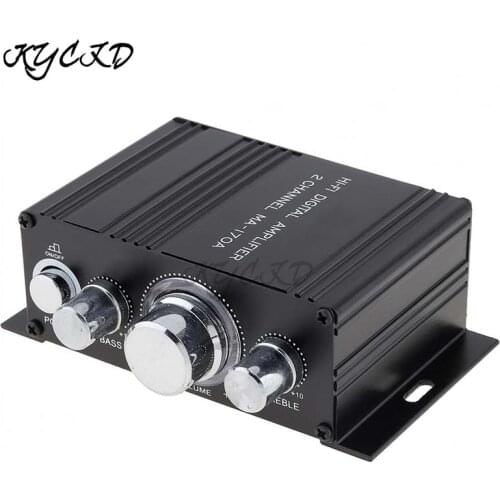 Mini Bluetooth Home Amplifier 2.0 Channel 20W+20W Stereo HiFi BASS Treble Subwoofer Music Player Amplificador For Car Speaker
