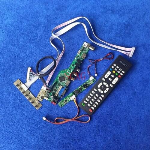 HDMI-compatible VGA USB AV LVDS 30Pin Fit HM236WU1/HR236WU1/M236MWF2/M236MWN4 LED KIT 1920*1080 Analog Display controller board
