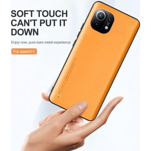 Plain Skin Leather Case For Xiaomi Mi 11 Lite 11Lite Mi11 Light Pro Ultra 11i 5G Soft TPU Bumper Shockproof Protect Cover Coque