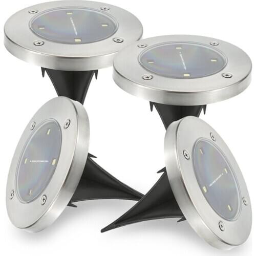 Paragraph 4 led thin solar outdoor waterproof stainless steel plug lights, buried lights grass lawn lamp lights