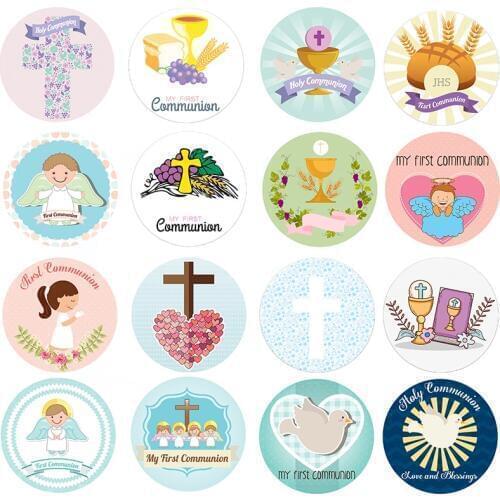 First Communion My First Communion Party Stickers Supplies Holy Communion Decor Girls Christening Baptism DIY Decorations