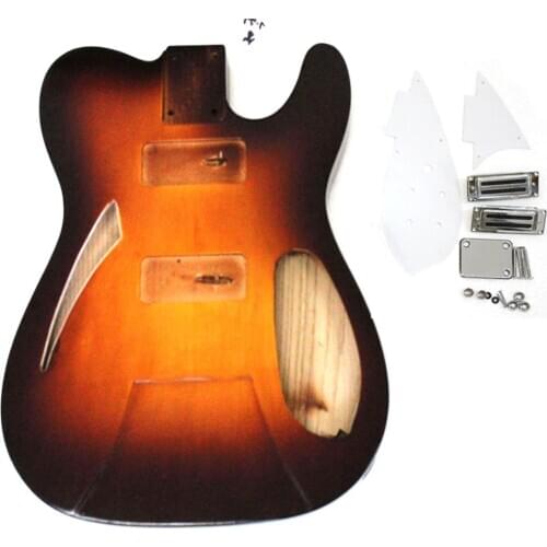 Semi-hollow electric body in Fireglo finish with 2pcs pickguard