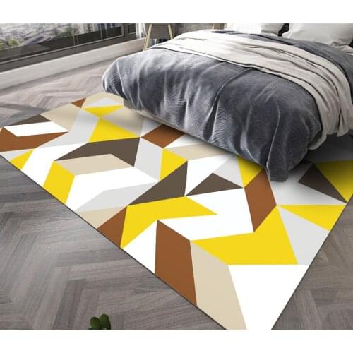 Nordic Geometric Carpets Living Room Bedroom Study Bedside Carpet Rectangle Modern Decor Rug Household Sofa Yoga Blanket Mat