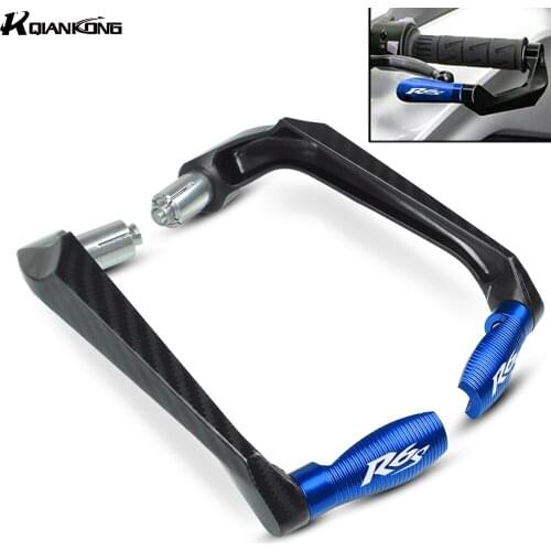 7/8"22mm Motorcycle Handlebar Grips Guard Brake Clutch Levers Guard Protector For YAMAHA R6S CANADA VERSION 2006 2007 r6s logo