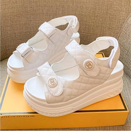 Women Sandals 2021 Summer Ladies Girls Fashion Round Toe Platform Shoes Woman Sandals Comfortable Casual Plus Size Women Shoes