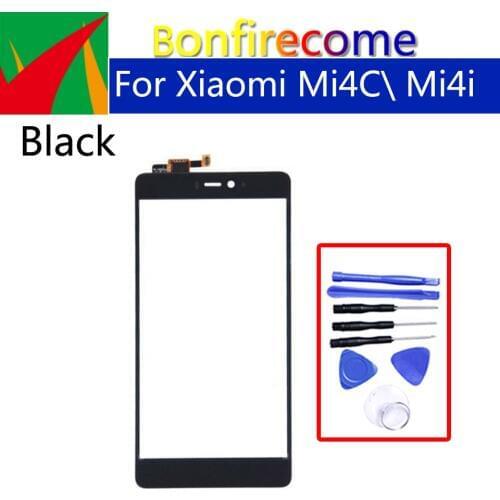 5.0" TouchScreen For Xiaomi Mi4C Mi4i\ Mi 4C\ Mi 4i Touch Screen Panel Sensor LCD Display Glass Lens Panel Digitizer Replacement