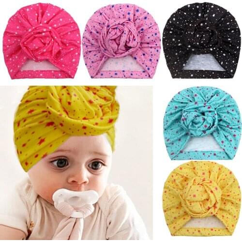 6 Colors Baby Hat Baby Stuff Accessories Baby Girl Flower Hat Turban Knot Baby Kids Bonnet Beanie Newborn Photography Props