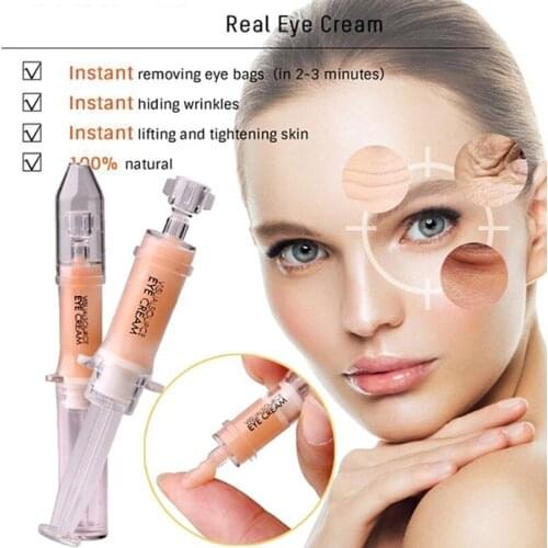 2021 hot sale 15g Eye Care Cream 2Mins Remove Dark Circles Fine Lines Eye Bag Against Aging Removal Deep Moisturizing Eye Serum